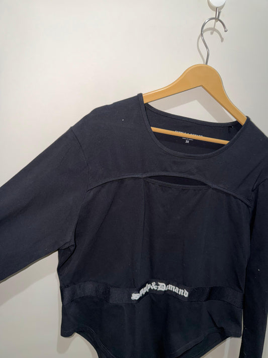 Supply & demand bodysuit / sweatshirt